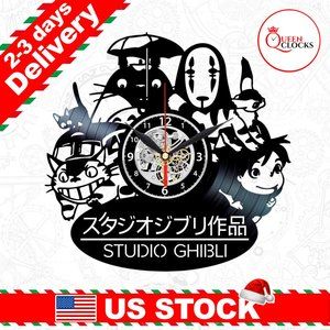 Studio Ghibli Wall Clock Decor Spirited Away Gifts